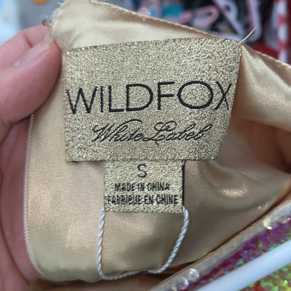 WildFox White Label American Glitter Sequin Flag shorts - Picture 2 of 8